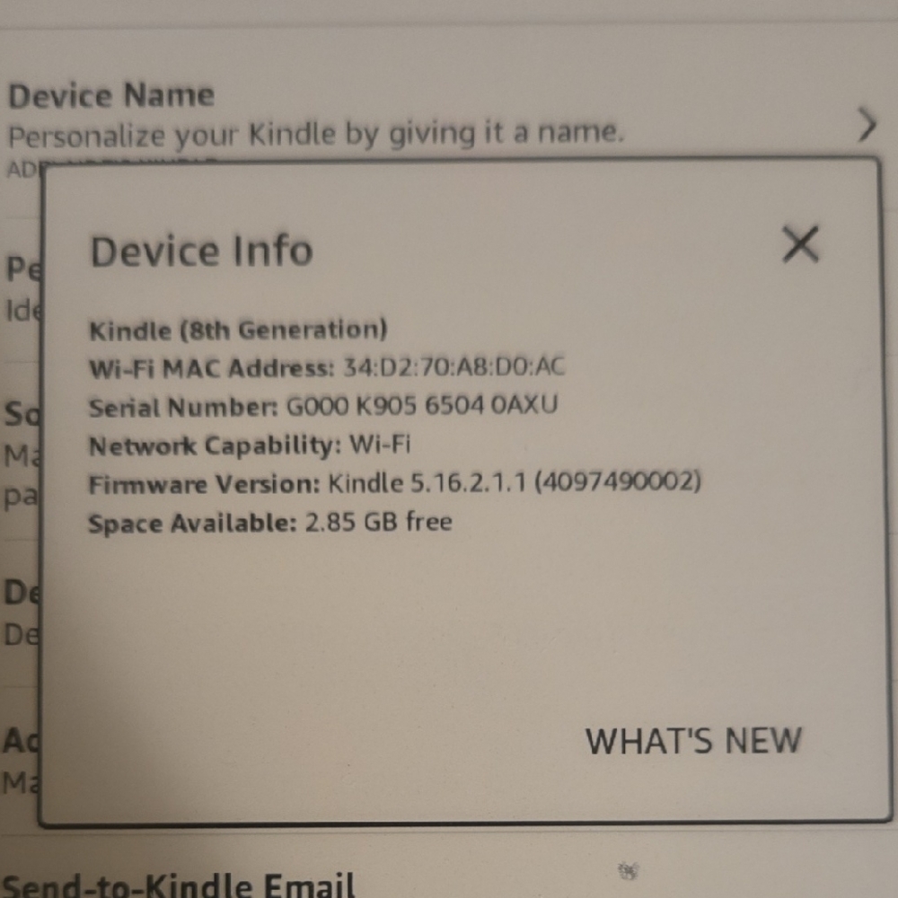 Kindle 8th Generation - Picture 6 of 6